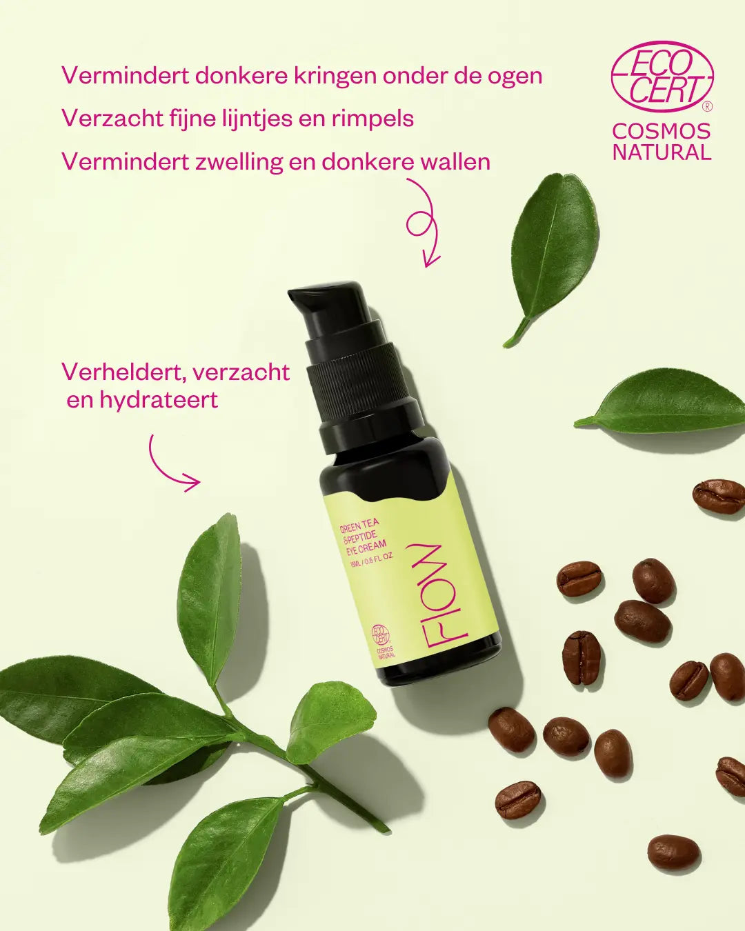 Greentea peptide oogcreme