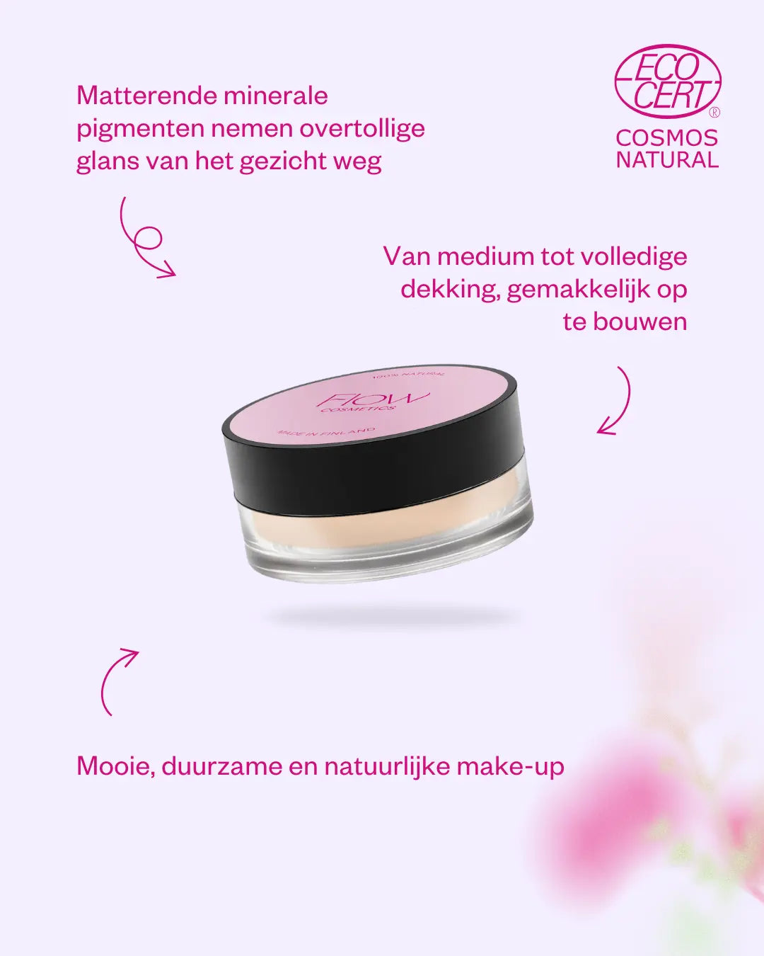 Mattifying mineral foundation