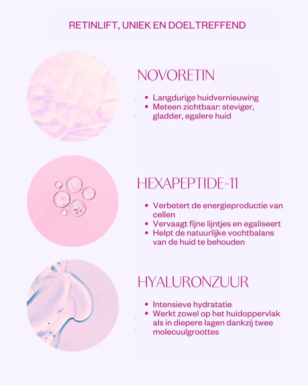 Retinlift ingredienten