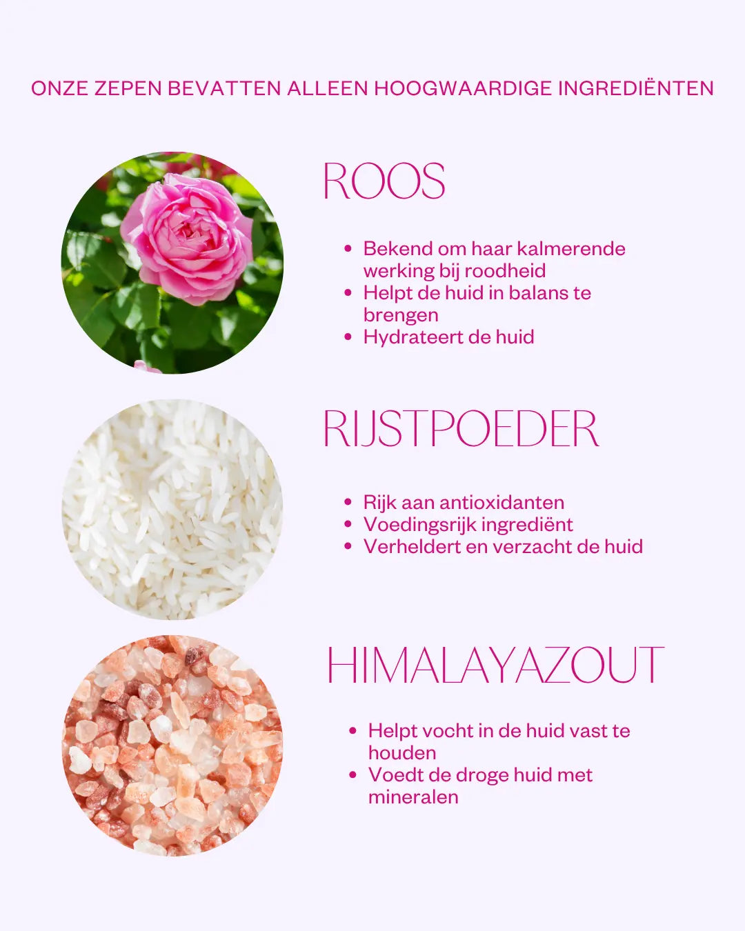 Rose & Geranium ingredienten
