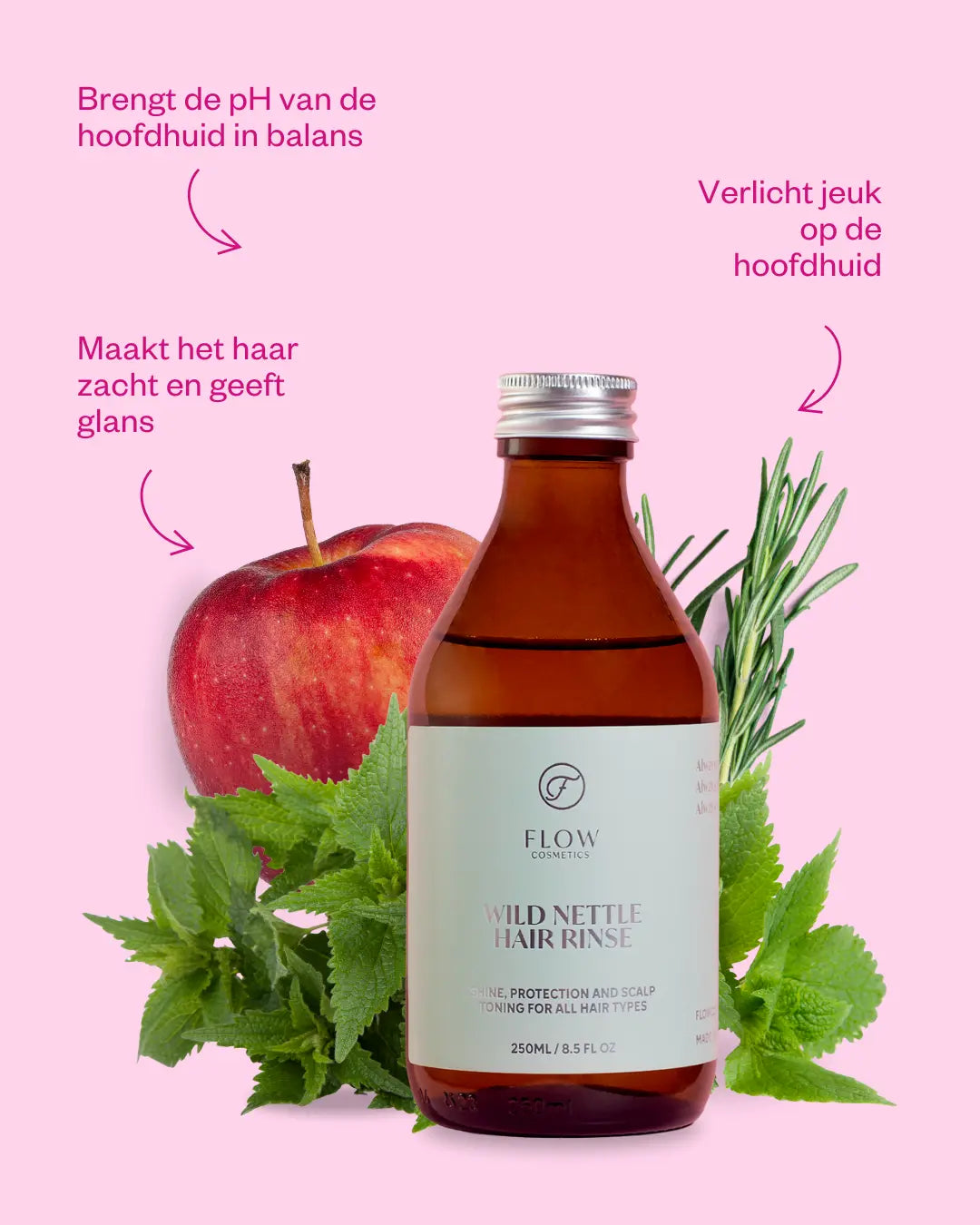 Wild nettle hair rinse